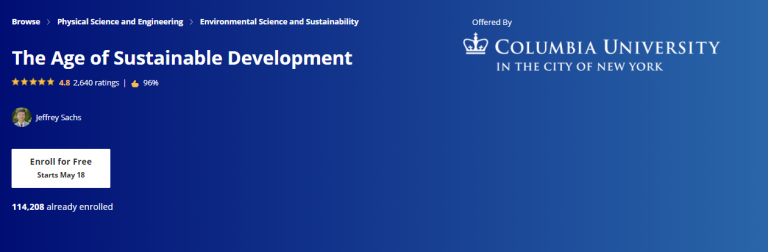 Top 6 Sustainability Courses On Coursera | Coursary